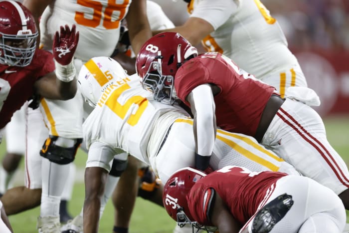 Christian Harris vs Tennessee, Oct. 23, 2021